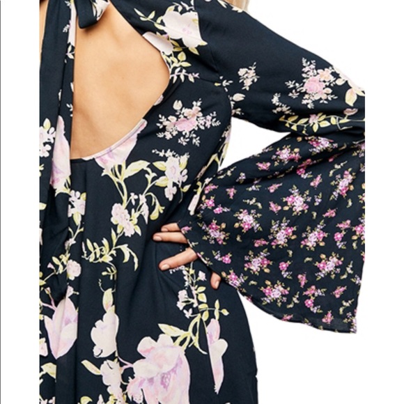 Free People Tate TunicMini Dress in Midnight Combo - Picture 4 of 5